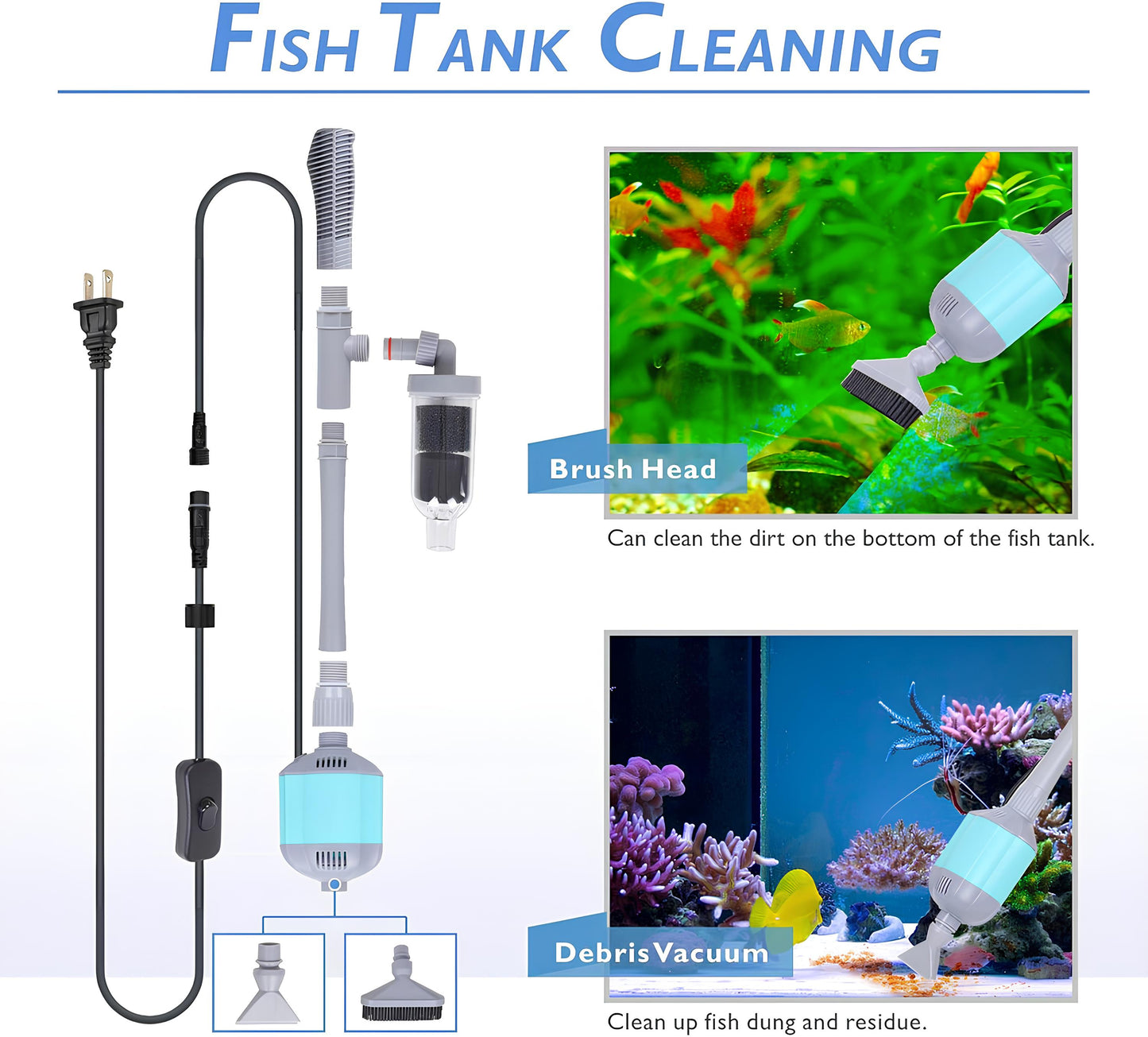 Vapurex 360GPH Electric Aquarium Cleaner