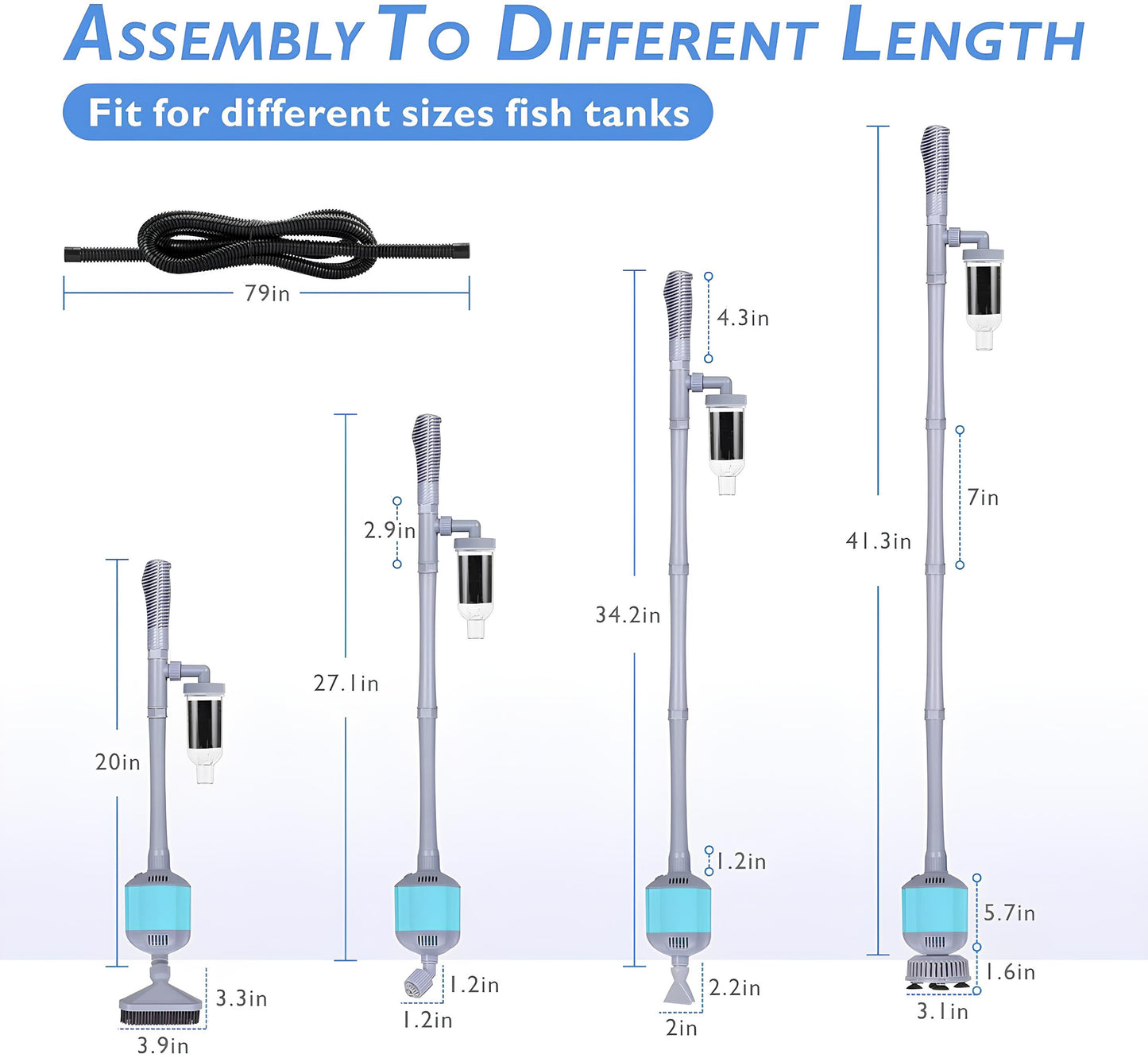 Vapurex 360GPH Electric Aquarium Cleaner