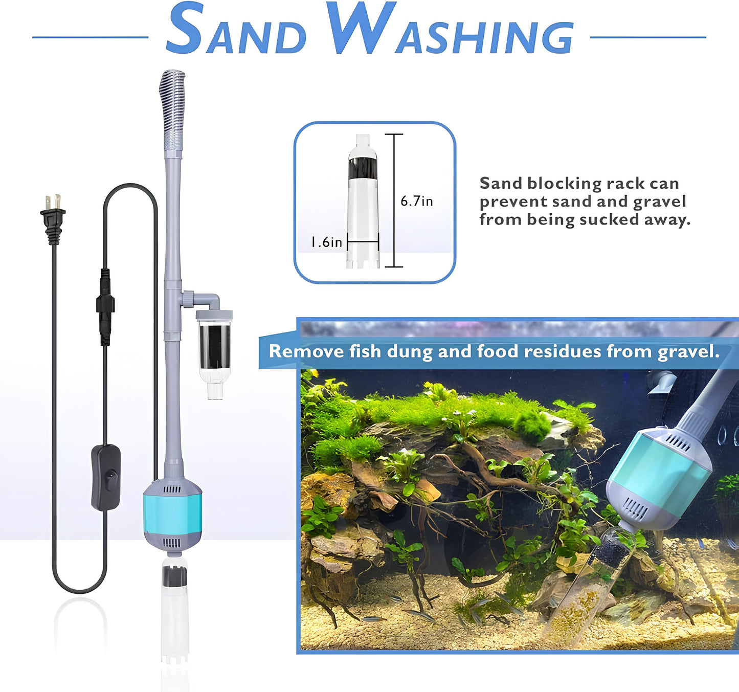 Vapurex 360GPH Electric Aquarium Cleaner